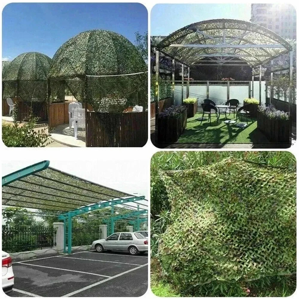 Military camouflage net pavilion camouflage net shade net garden decoration net green jungle white desert color 2x5m/3x4m/4x5m